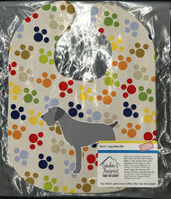 Load image into Gallery viewer, German Wirehaired Pointer Pawprints Baby Bib BB6316BIB