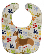 Load image into Gallery viewer, Corgi Pawprints Baby Bib BB6325BIB