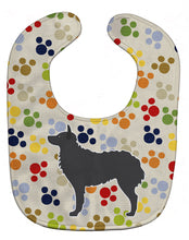 Load image into Gallery viewer, Croatian Sheepdog Pawprints Baby Bib BB6326BIB