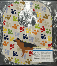 Load image into Gallery viewer, German Shepherd Pawprints Baby Bib BB6329BIB