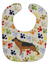 Load image into Gallery viewer, German Shepherd Pawprints Baby Bib BB6329BIB