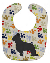 Load image into Gallery viewer, Briard Pawprints Baby Bib BB6331BIB