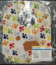 Load image into Gallery viewer, Australian Shepherd Dog Pawprints Baby Bib BB6338BIB
