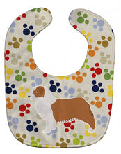 Load image into Gallery viewer, Australian Shepherd Dog Pawprints Baby Bib BB6338BIB