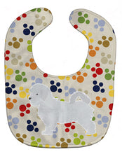 Load image into Gallery viewer, Maltese Pawprints Baby Bib BB6341BIB