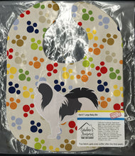 Load image into Gallery viewer, Japanese Chin Pawprints Baby Bib BB6342BIB