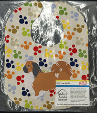 Load image into Gallery viewer, Pekingese Pawprints Baby Bib BB6343BIB