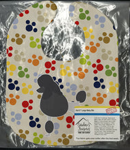 Load image into Gallery viewer, Poodle Pawprints Baby Bib BB6344BIB