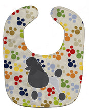 Load image into Gallery viewer, Poodle Pawprints Baby Bib BB6344BIB