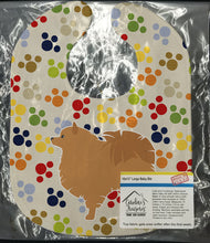 Load image into Gallery viewer, Pomeranian Pawprints Baby Bib BB6347BIB
