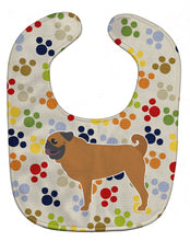 Load image into Gallery viewer, Pug Pawprints Baby Bib BB6352BIB
