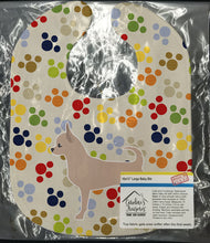 Load image into Gallery viewer, Chihuahua Pawprints Baby Bib BB6355BIB