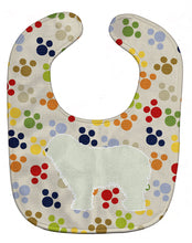 Load image into Gallery viewer, Komondor Pawprints Baby Bib BB6360BIB