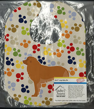 Load image into Gallery viewer, Leonberger Pawprints Baby Bib BB6363BIB