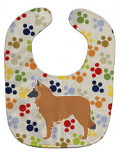 Load image into Gallery viewer, Belgian Shepherd Pawprints Baby Bib BB6366BIB