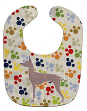 Load image into Gallery viewer, Dogo Argentino Pawprints Baby Bib BB6372BIB