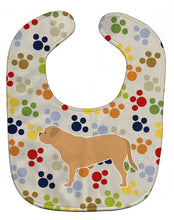 Load image into Gallery viewer, Dogue de Bordeaux Pawprints Baby Bib BB6375BIB