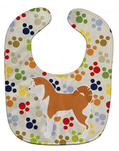 Load image into Gallery viewer, Akita Pawprints Baby Bib BB6377BIB