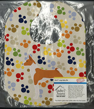Load image into Gallery viewer, Basenji Pawprints Baby Bib BB6379BIB