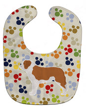 Load image into Gallery viewer, Saint Bernard Pawprints Baby Bib BB6381BIB