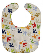 Load image into Gallery viewer, Anatolian Shepherd Pawprints Baby Bib BB6382BIB