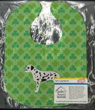 Load image into Gallery viewer, Dalmatian Shamrocks  Baby Bib BB6388BIB