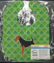 Load image into Gallery viewer, Welsh Terrier Shamrocks  Baby Bib BB6390BIB