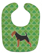 Load image into Gallery viewer, Welsh Terrier Shamrocks  Baby Bib BB6390BIB