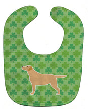 Load image into Gallery viewer, Yellow Labrador Retriever Shamrocks  Baby Bib BB6402BIB