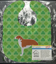 Load image into Gallery viewer, Borzoi Russian Greyhound Shamrocks  Baby Bib BB6404BIB