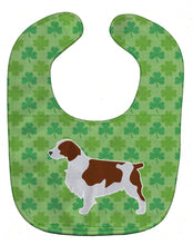 Load image into Gallery viewer, Welsh Springer Spaniel Shamrocks  Baby Bib BB6405BIB