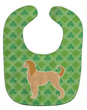 Load image into Gallery viewer, Afghan Hound Shamrocks  Baby Bib BB6411BIB