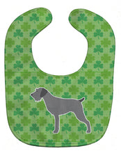 Load image into Gallery viewer, German Wirehaired Pointer Shamrocks  Baby Bib BB6416BIB