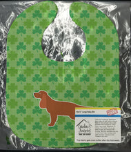 Load image into Gallery viewer, English Cocker Spaniel Shamrocks  Baby Bib BB6417BIB