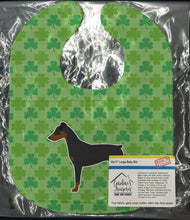 Load image into Gallery viewer, German Pinscher Shamrocks  Baby Bib BB6418BIB