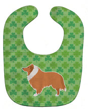 Load image into Gallery viewer, Collie Shamrocks  Baby Bib BB6421BIB