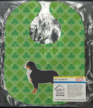 Load image into Gallery viewer, Bernese Mountain Dog Shamrocks  Baby Bib BB6424BIB