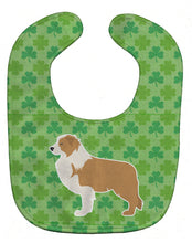 Load image into Gallery viewer, Red Border Collie Shamrocks  Baby Bib BB6427BIB