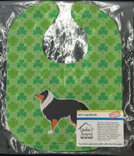 Load image into Gallery viewer, Sheltie/Shetland Sheepdog Shamrocks  Baby Bib BB6435BIB