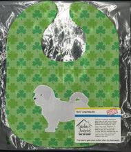 Load image into Gallery viewer, Maltese Shamrocks  Baby Bib BB6441BIB