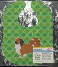 Load image into Gallery viewer, Pekingese Shamrocks  Baby Bib BB6443BIB
