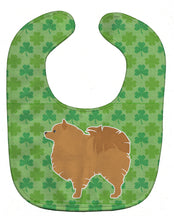 Load image into Gallery viewer, Pomeranian Shamrocks  Baby Bib BB6447BIB