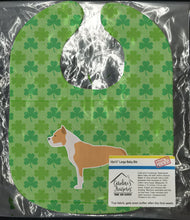 Load image into Gallery viewer, Staffordshire Bull Terrier Shamrocks  Baby Bib BB6459BIB