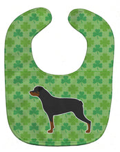 Load image into Gallery viewer, Rottweiler Shamrocks  Baby Bib BB6471BIB