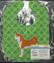 Load image into Gallery viewer, Akita Shamrocks  Baby Bib BB6477BIB