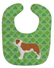 Load image into Gallery viewer, Saint Bernard Shamrocks  Baby Bib BB6481BIB