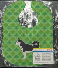Load image into Gallery viewer, Siberian Husky Shamrocks  Baby Bib BB6485BIB