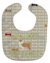 Load image into Gallery viewer, Red Border Collie Dog Gone Cute Baby Bib BB6527BIB