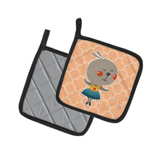 Load image into Gallery viewer, Ballerina Rabbit Pot Holders - Set of 2 - Heat-Resistant Kitchen Essentials BB6727PTHD
