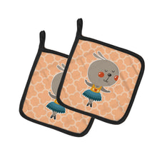 Load image into Gallery viewer, Ballerina Rabbit Pot Holders - Set of 2 - Heat-Resistant Kitchen Essentials BB6727PTHD